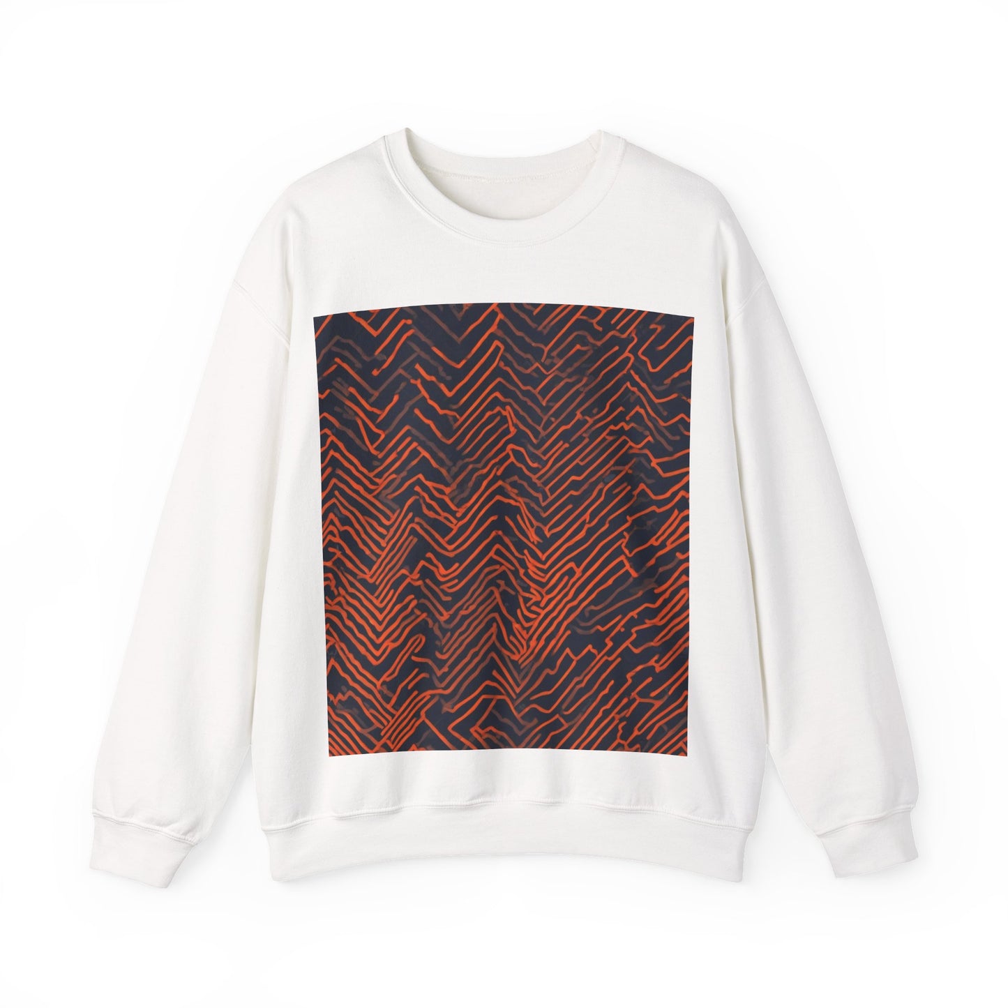 boostlete-field-day-pattern-ekg-modern-0087 — Unisex Heavy Blend Crewneck Sweatshirt (Gildan)