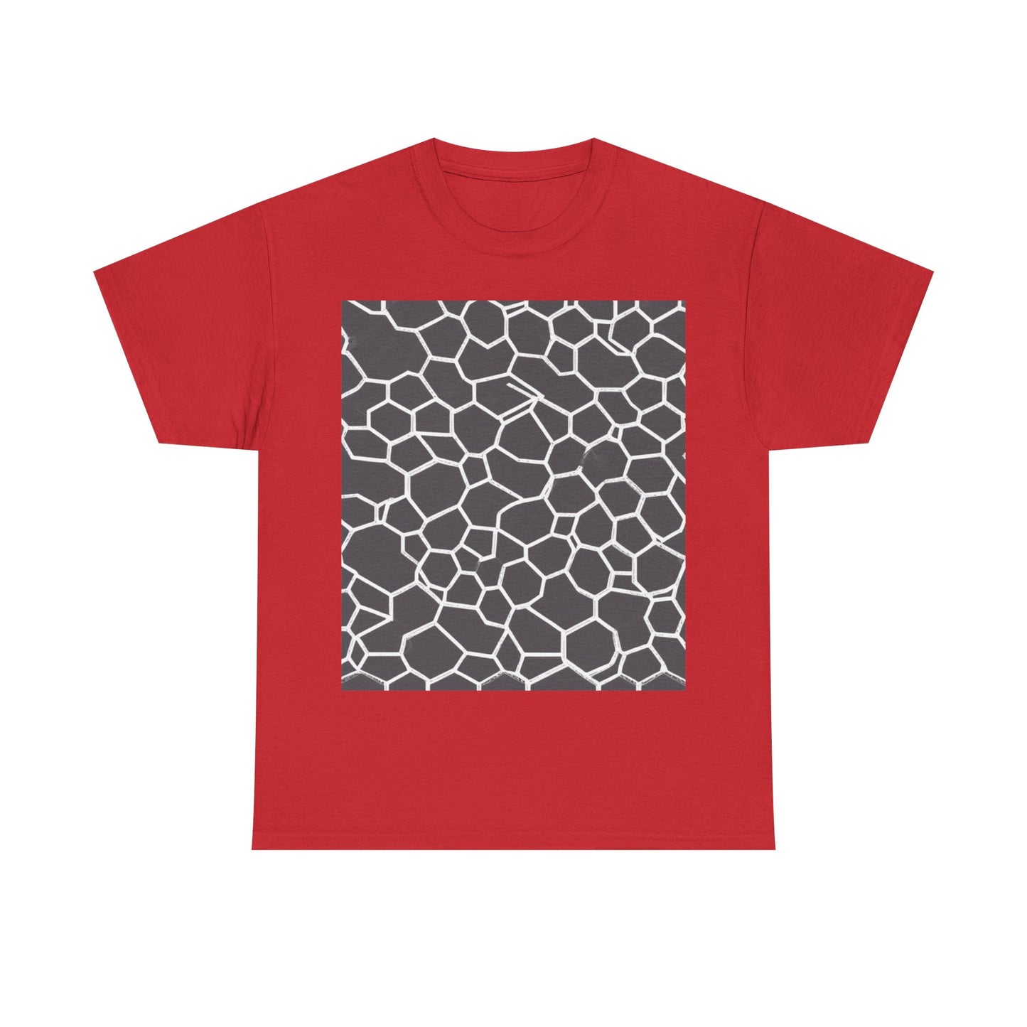 boostlete-iron-intent-pattern-hex-blueprint-0063 — Unisex Heavy Cotton Tee (Gildan 5000)