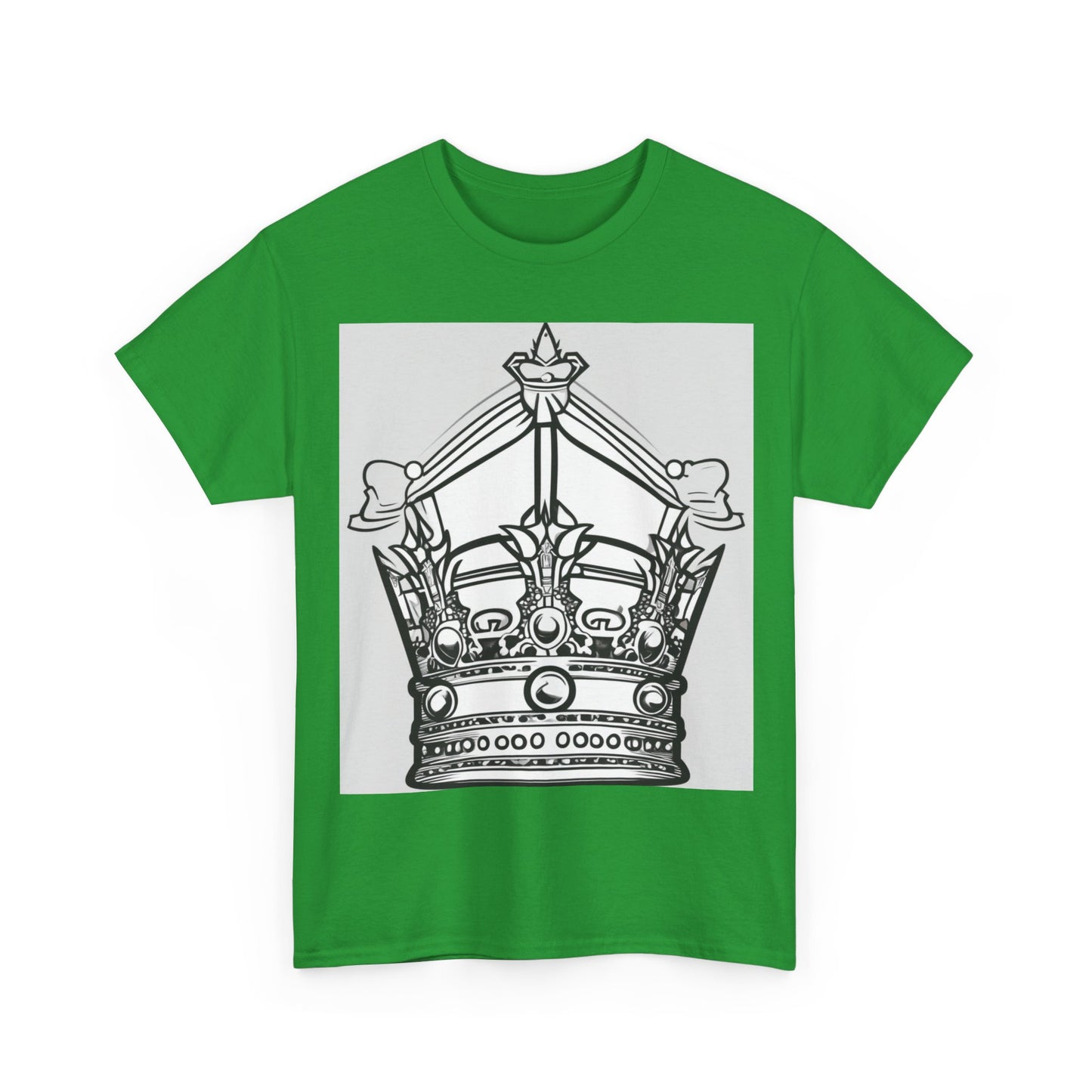 boostlete-quiet-power-icon-crown-outline-badge-0130 — Unisex Heavy Cotton Tee (Gildan 5000)