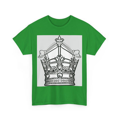 boostlete-quiet-power-icon-crown-outline-badge-0130 — Unisex Heavy Cotton Tee (Gildan 5000)