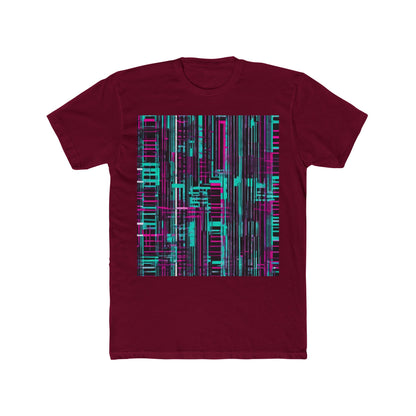 boostlete-field-day-pattern-barcode-retro-0275 — Unisex Cotton Crew Tee (NL 3600)