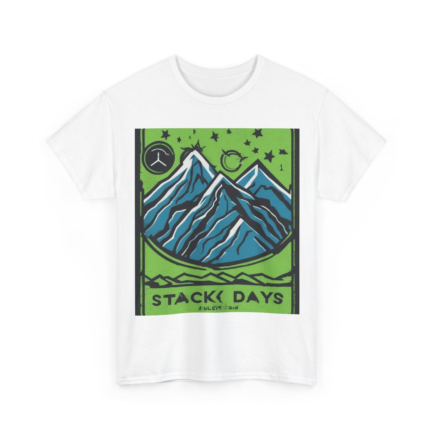 boostlete-pr-season-icon-mountain-grainy-badge-0154 — Unisex Heavy Cotton Tee (Gildan 5000)