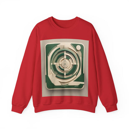 boostlete-mile-by-mile-icon-target-3d-modern-0306 — Unisex Heavy Blend Crewneck (G18000)