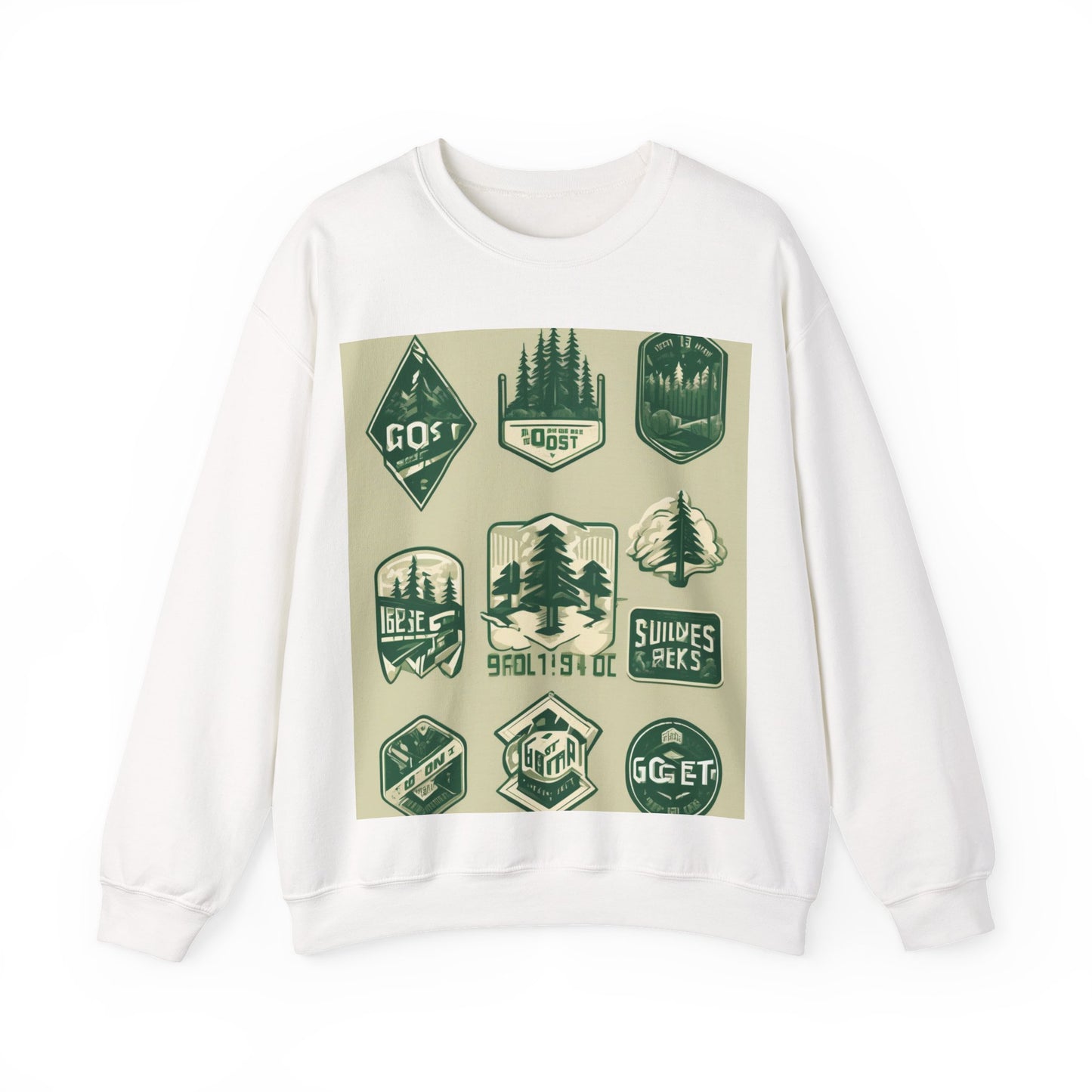 boostlete-mile-by-mile-type-go-get-one-micro-isometric-0441 — Unisex Heavy Blend Crewneck (G18000)