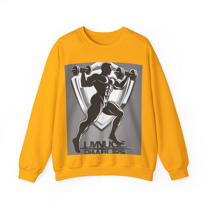 boostlete-mile-by-mile-scene-lunge-3d-athletic-0020 — Unisex Heavy Blend Crewneck Sweatshirt (Gildan)