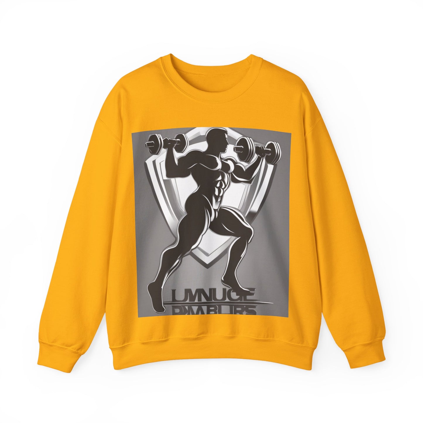 boostlete-mile-by-mile-scene-lunge-3d-athletic-0020 — Unisex Heavy Blend Crewneck Sweatshirt (Gildan)