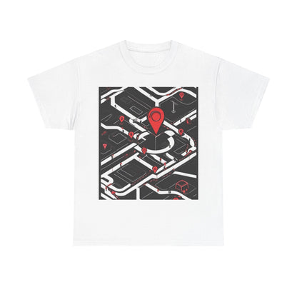 boostlete-am-crew-icon-map-matte-isometric-0094 — Unisex Heavy Cotton Tee (Gildan 5000)
