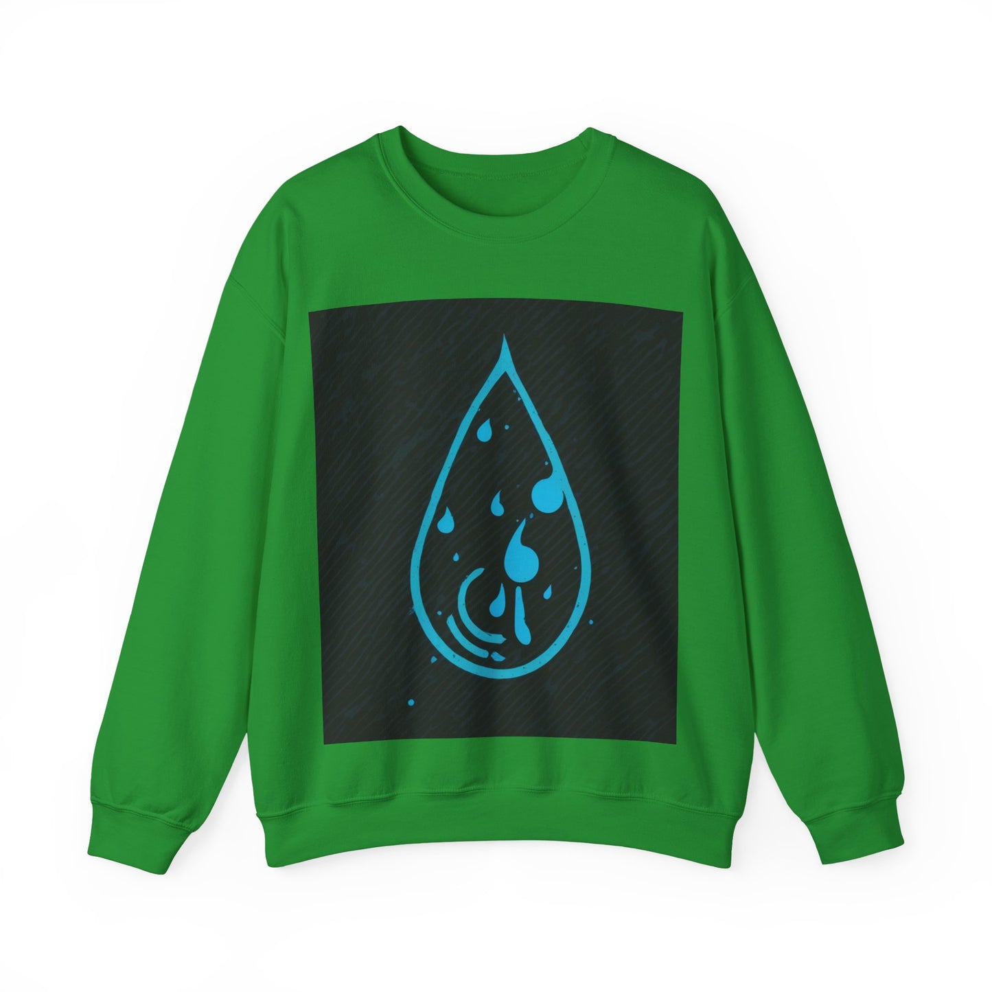 boostlete-iron-intent-icon-water-grainy-vector-0762 — Unisex Heavy Blend Crewneck (G18000)