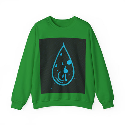 boostlete-iron-intent-icon-water-grainy-vector-0762 — Unisex Heavy Blend Crewneck (G18000)