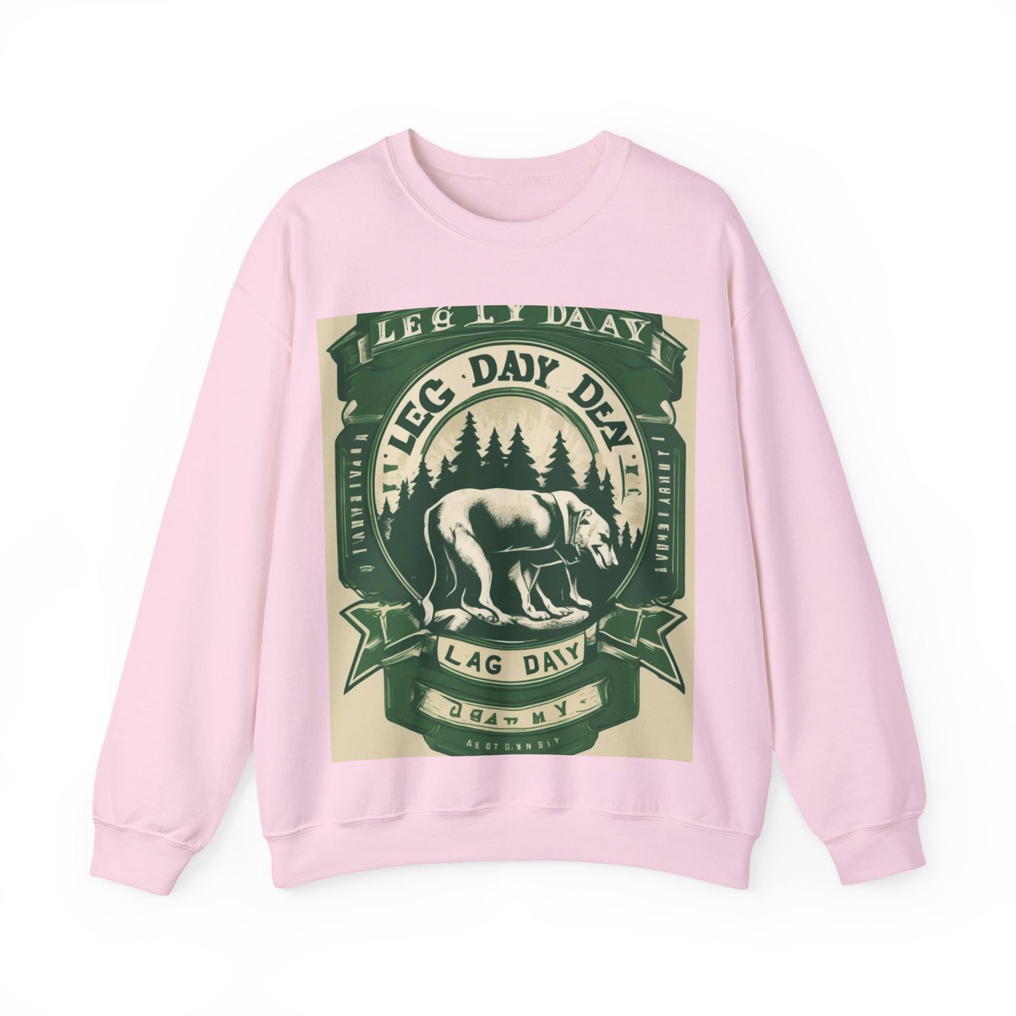 boostlete-quiet-power-type-leg-day-loyal-micro-badge-0357 — Unisex Heavy Blend Crewneck (G18000)