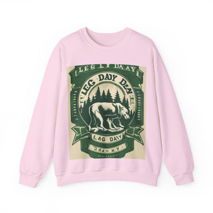 boostlete-quiet-power-type-leg-day-loyal-micro-badge-0357 — Unisex Heavy Blend Crewneck (G18000)