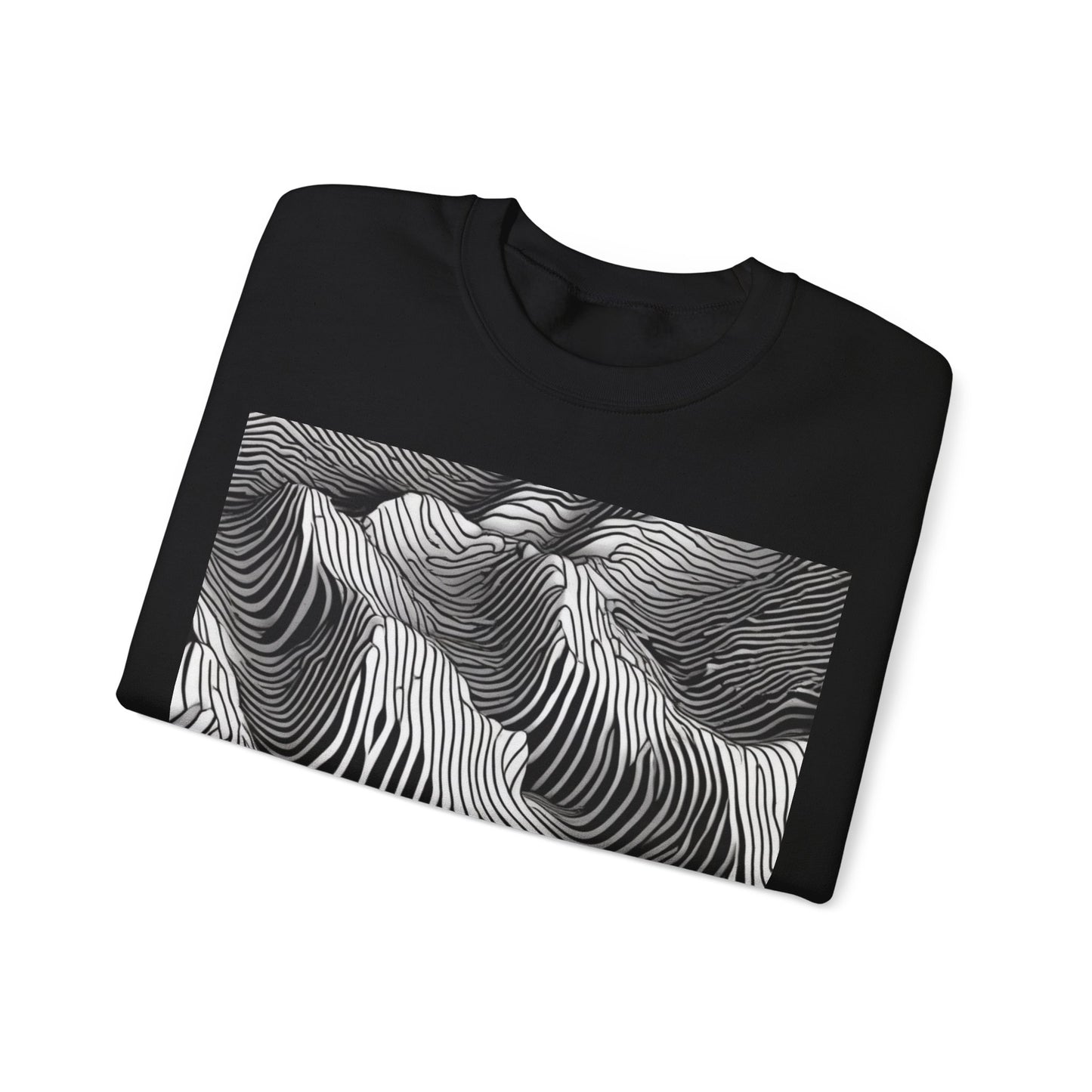 boostlete-field-day-pattern-topographic-isometric-0211 — Unisex Heavy Blend Crewneck Sweatshirt (Gildan)