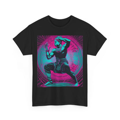 boostlete-rise-grind-scene-yogi-motion-line-art-0240 — Unisex Heavy Cotton Tee (Gildan 5000)