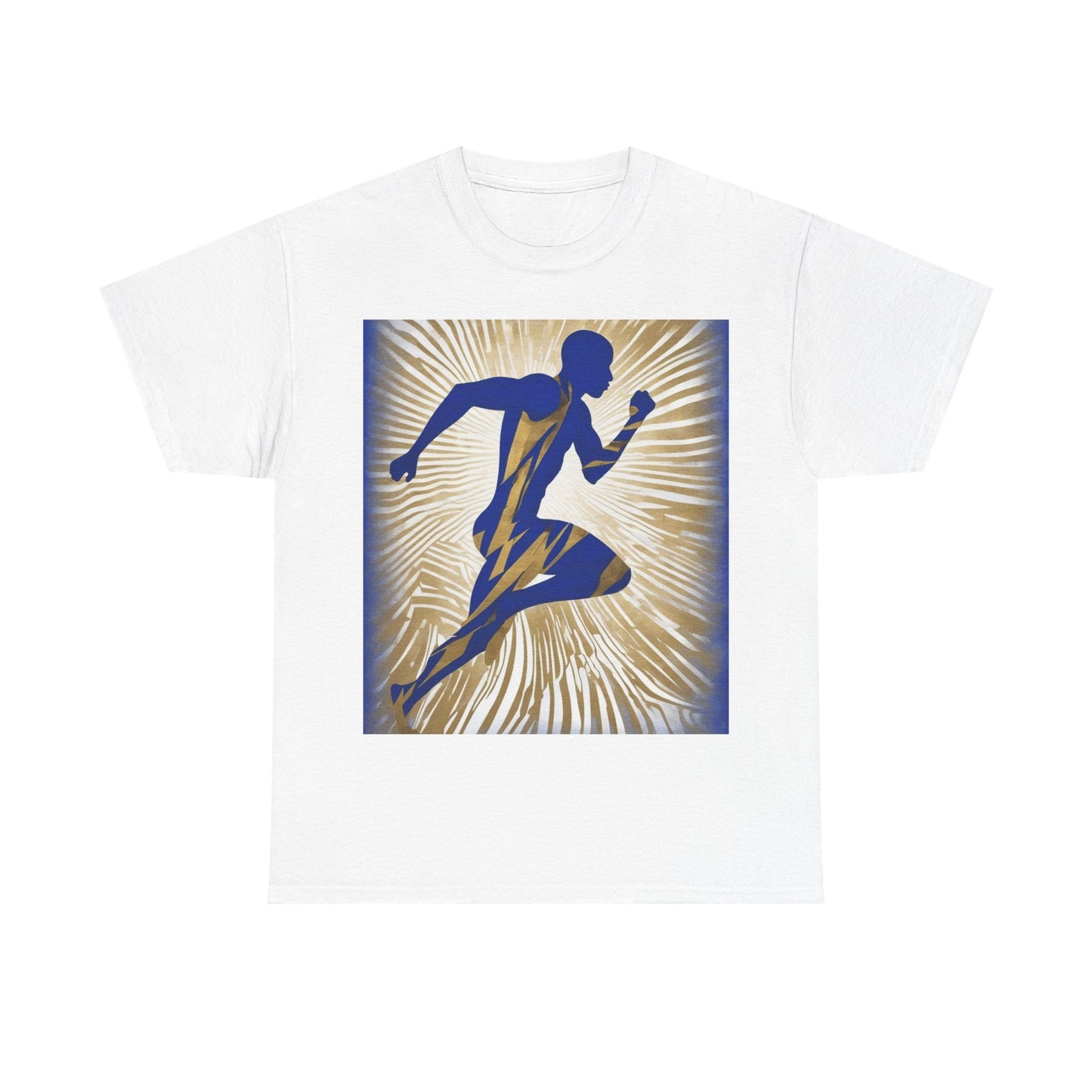 boostlete-field-day-scene-sprinter-motion-paper-0496 — Unisex Heavy Cotton Tee (Gildan 5000)
