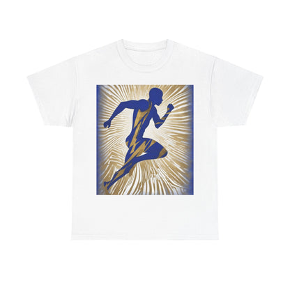 boostlete-field-day-scene-sprinter-motion-paper-0496 — Unisex Heavy Cotton Tee (Gildan 5000)