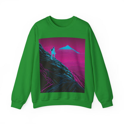 boostlete-boost-mode-scene-trail-neon-blueprint-0832 — Unisex Heavy Blend Crewneck (G18000)