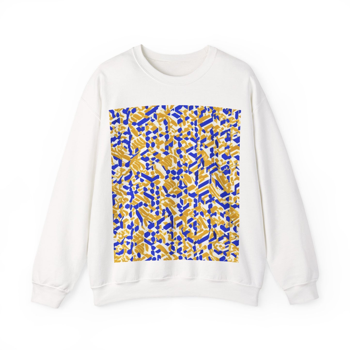 boostlete-rise-grind-pattern-sprint-isometric-0319 — Unisex Heavy Blend Crewneck Sweatshirt (Gildan)