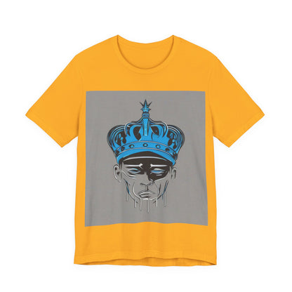 boostlete-am-crew-icon-crown-grainy-monoline-0022 — Unisex Jersey Short Sleeve (B+C 3001)