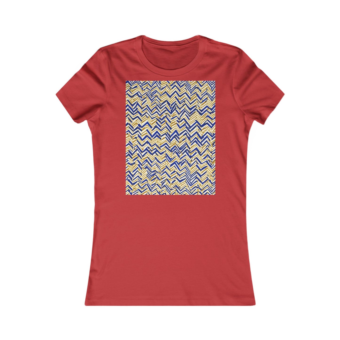boostlete-boost-mode-pattern-ekg-line-art-0091 — Women's Favorite Tee (B+C 6004)