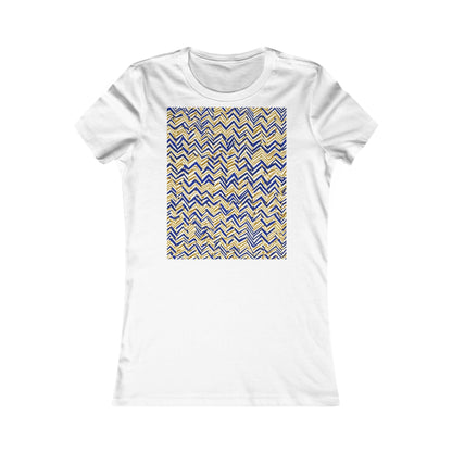 boostlete-boost-mode-pattern-ekg-line-art-0091 — Women's Favorite Tee (B+C 6004)