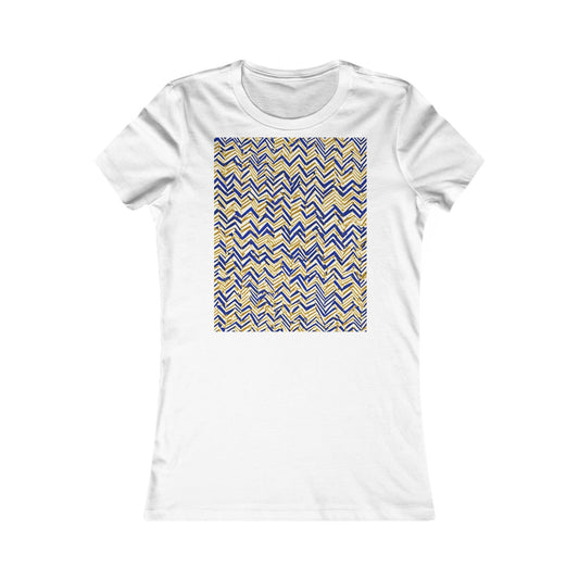 boostlete-boost-mode-pattern-ekg-line-art-0091 — Women's Favorite Tee (B+C 6004)