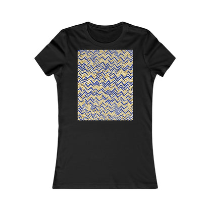 boostlete-boost-mode-pattern-ekg-line-art-0091 — Women's Favorite Tee (B+C 6004)
