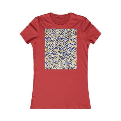 boostlete-boost-mode-pattern-ekg-line-art-0091 — Women's Favorite Tee (B+C 6004)