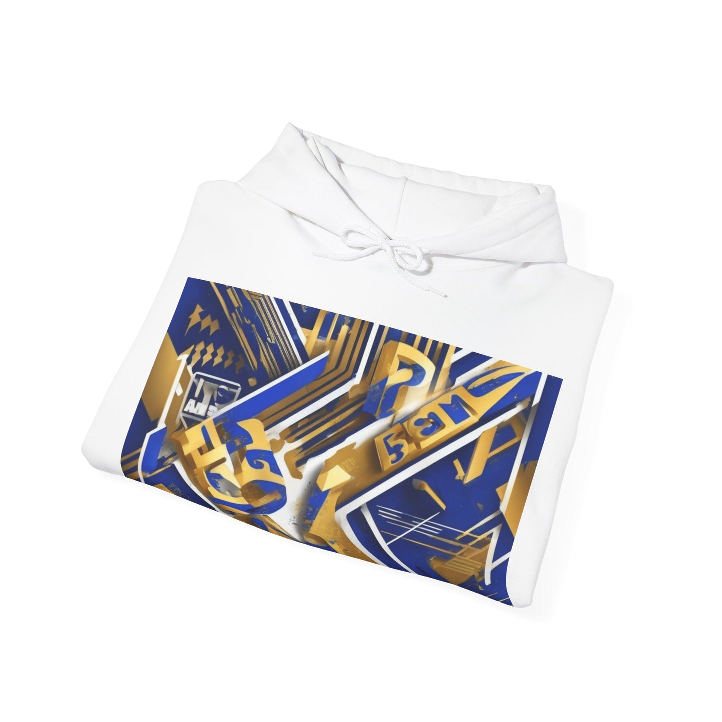 boostlete-am-crew-type-progress-beats-perfect-diagonal-modern-0209 — Unisex Heavy Blend Hooded Sweatshirt (Gildan)