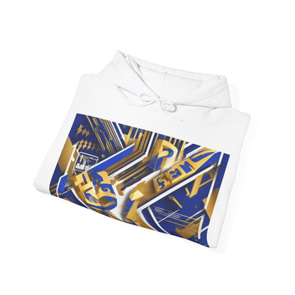 boostlete-am-crew-type-progress-beats-perfect-diagonal-modern-0209 — Unisex Heavy Blend Hooded Sweatshirt (Gildan)