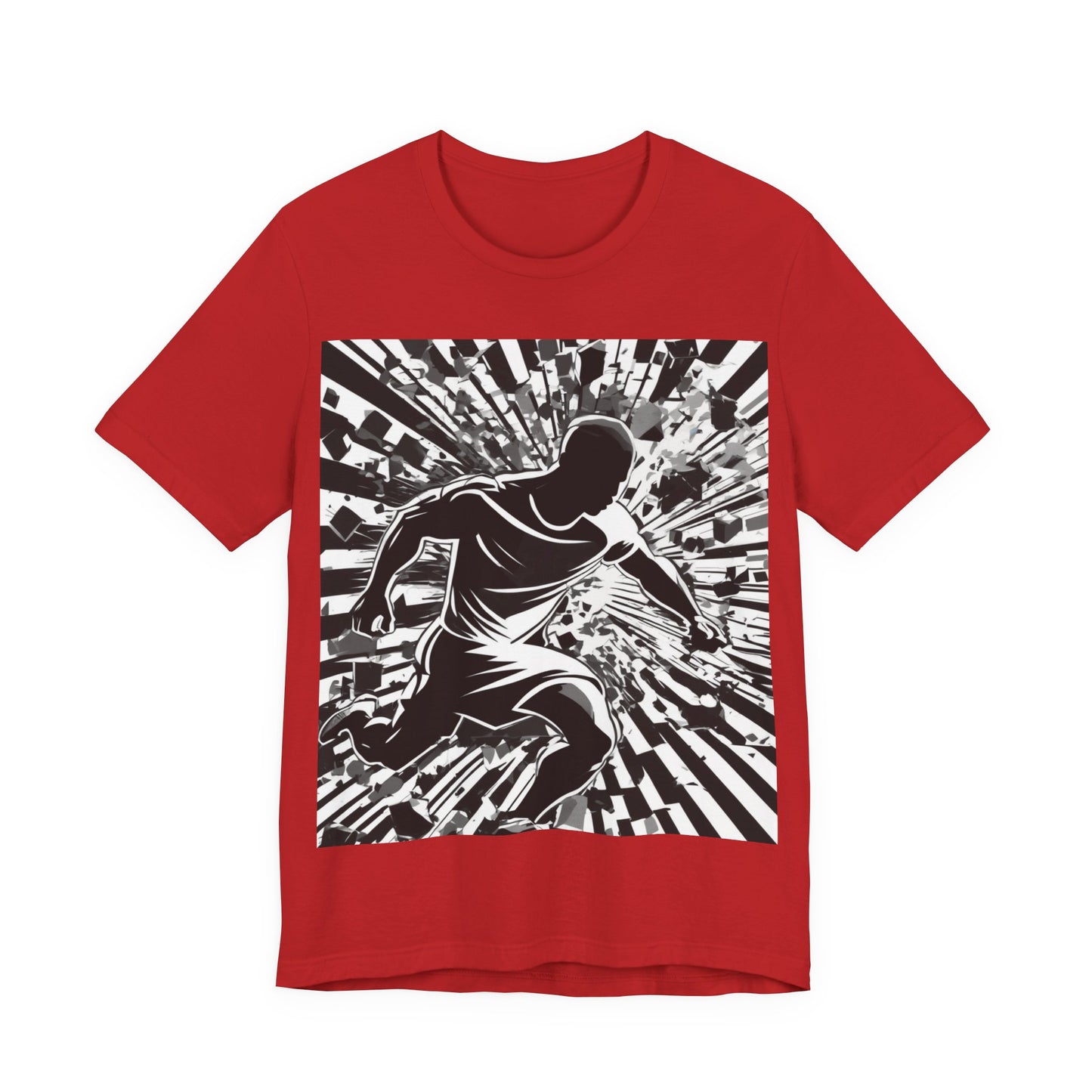 boostlete-field-day-scene-sprinter-halftone-athletic-0248 — Unisex Jersey Short Sleeve (B+C 3001)