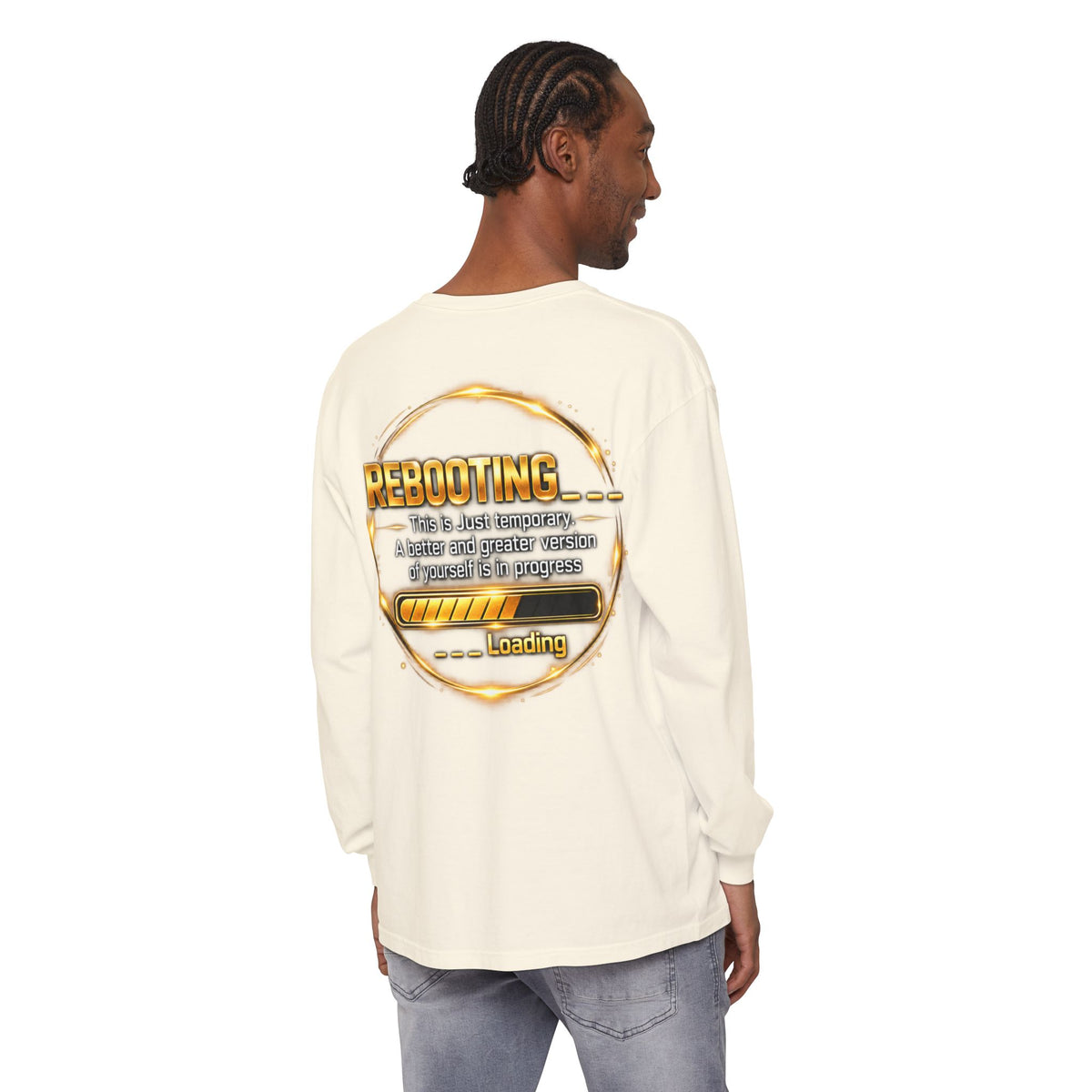 Rebooting Loading Graphic Long Sleeve T-Shirt