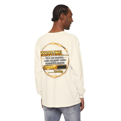 Rebooting Loading Graphic Long Sleeve T-Shirt