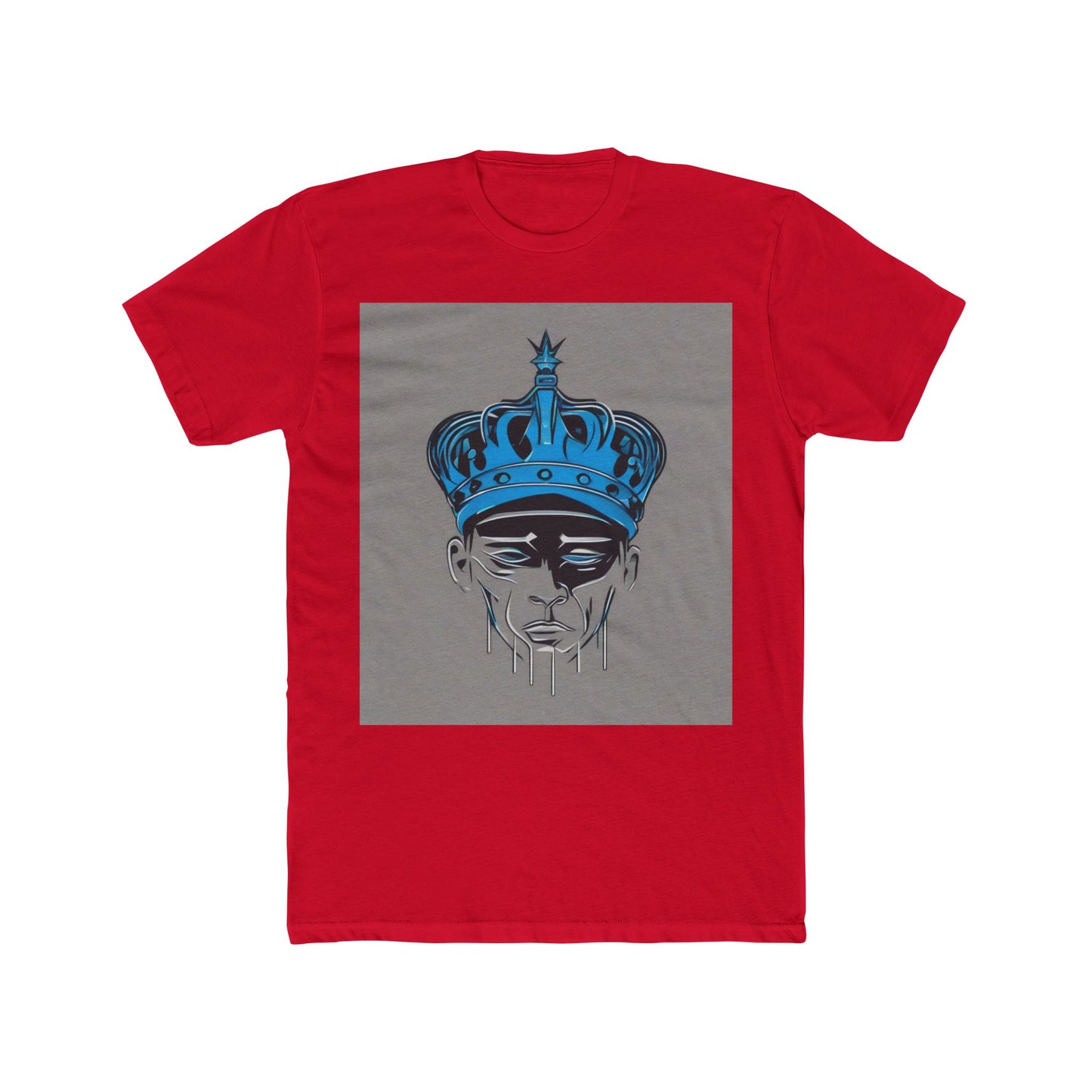boostlete-am-crew-icon-crown-grainy-monoline-0022 — Unisex Cotton Crew Tee (NL 3600)