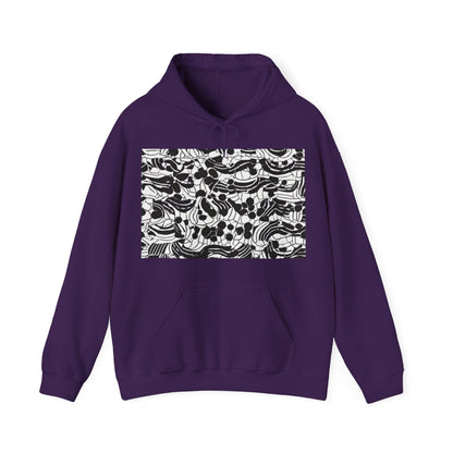 boostlete-rise-grind-pattern-dotted-line-art-0483 — Unisex Heavy Blend Hoodie (G18500)