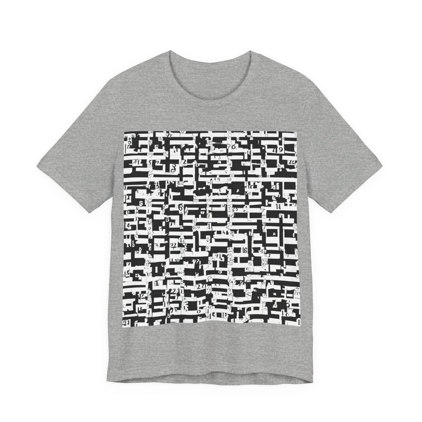 boostlete-iron-intent-pattern-plate-number-badge-0171 — Unisex Jersey Short Sleeve (B+C 3001)