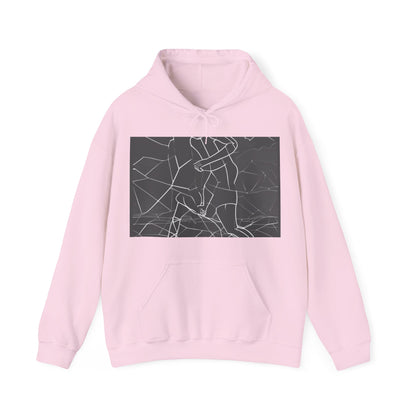 boostlete-pr-season-scene-runner-outline-geometric-1072 — Unisex Heavy Blend Hoodie (G18500)