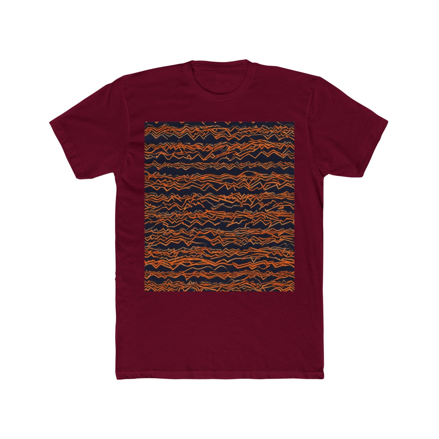 boostlete-field-day-pattern-ekg-bold-0135 — Unisex Cotton Crew Tee (NL 3600)