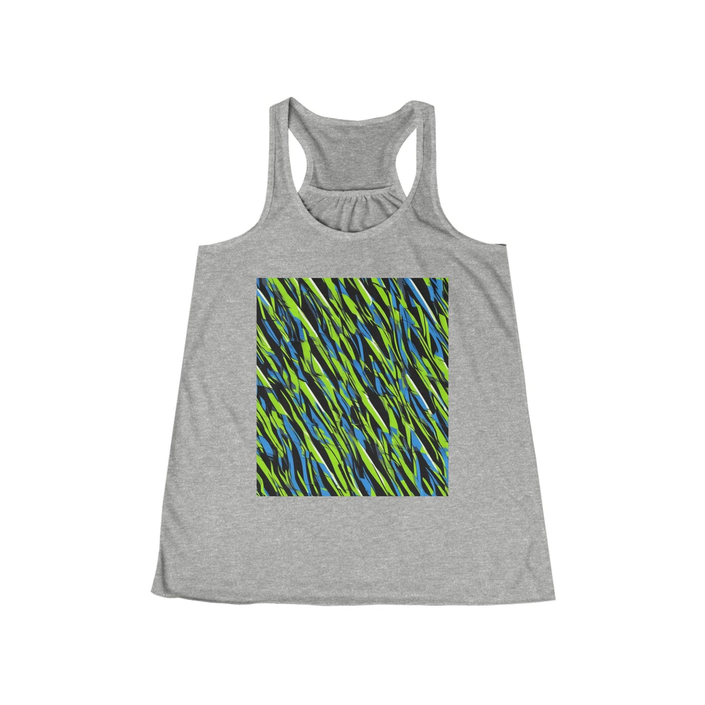 boostlete-iron-intent-pattern-sprint-vector-0219 — Women's Flowy Racerback Tank (B+C 8800)
