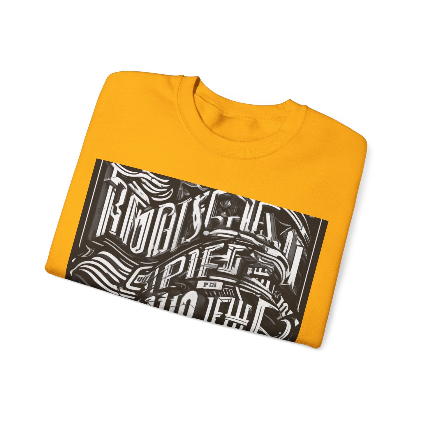 boostlete-mile-by-mile-type-one-more-split-line-art-0001 — Unisex Heavy Blend Crewneck Sweatshirt (Gildan)