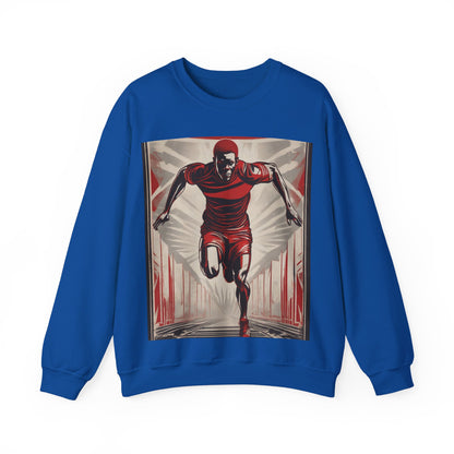 boostlete-am-crew-scene-sprinter-outline-athletic-0228 — Unisex Heavy Blend Crewneck Sweatshirt (Gildan)