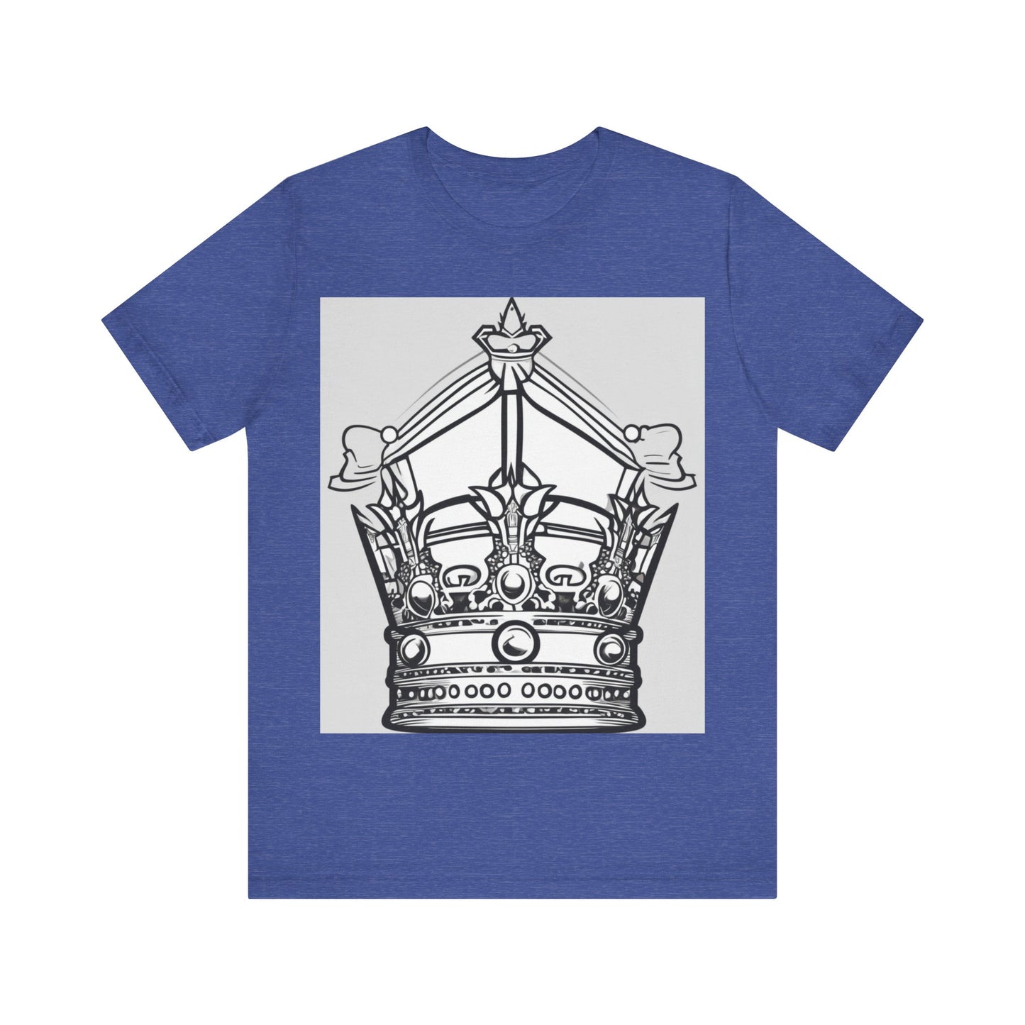 boostlete-quiet-power-icon-crown-outline-badge-0130 — Unisex Jersey Short Sleeve (B+C 3001)