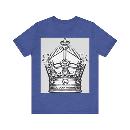 boostlete-quiet-power-icon-crown-outline-badge-0130 — Unisex Jersey Short Sleeve (B+C 3001)