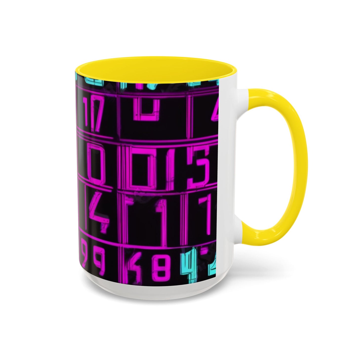 boostlete-iron-intent-pattern-plate-number-retro-0227 — Accent Mug 11oz/15oz