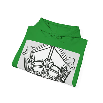 boostlete-quiet-power-icon-crown-outline-badge-0130 — Unisex Heavy Blend Hooded Sweatshirt (Gildan)