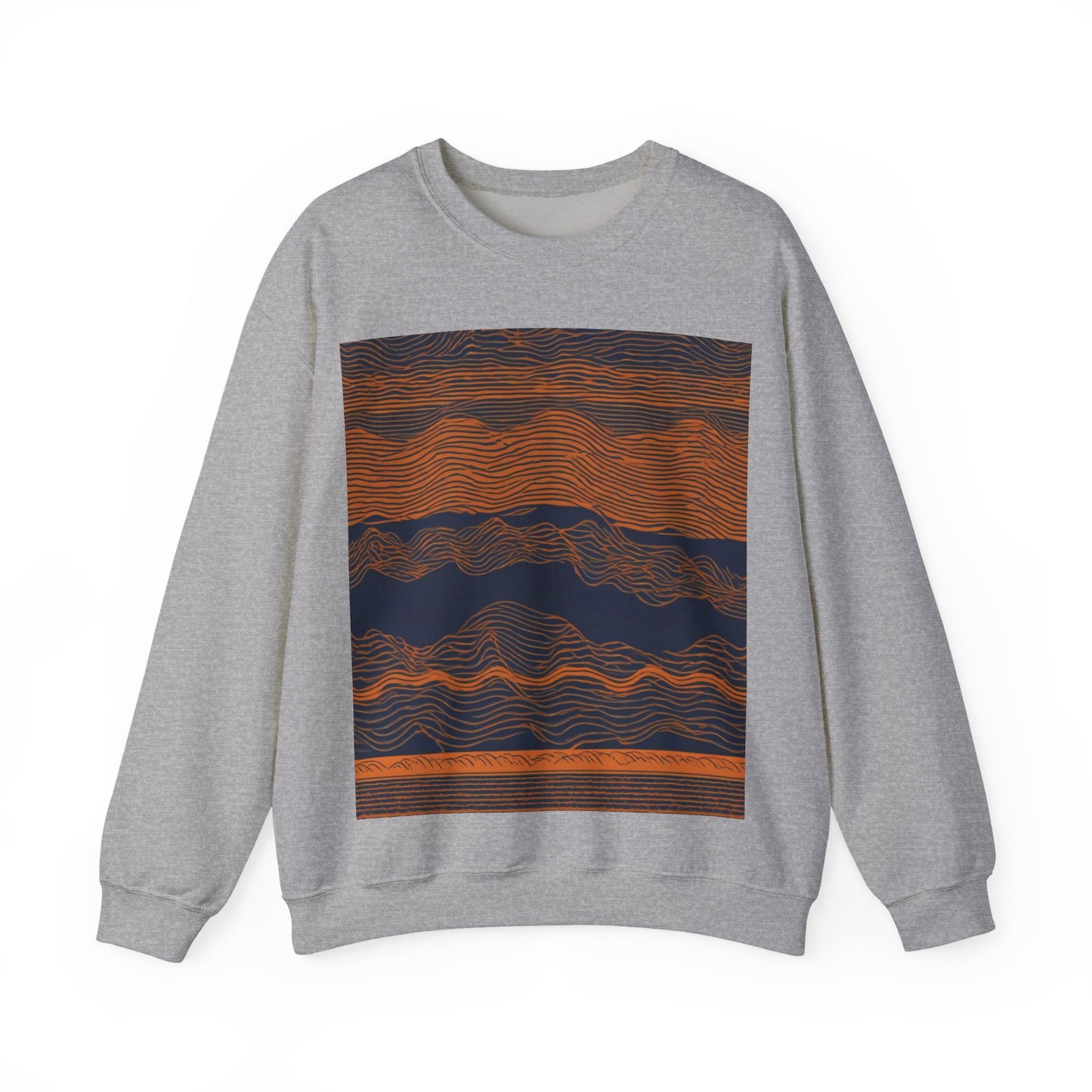 boostlete-field-day-pattern-audio-athletic-0107 — Unisex Heavy Blend Crewneck Sweatshirt (Gildan)