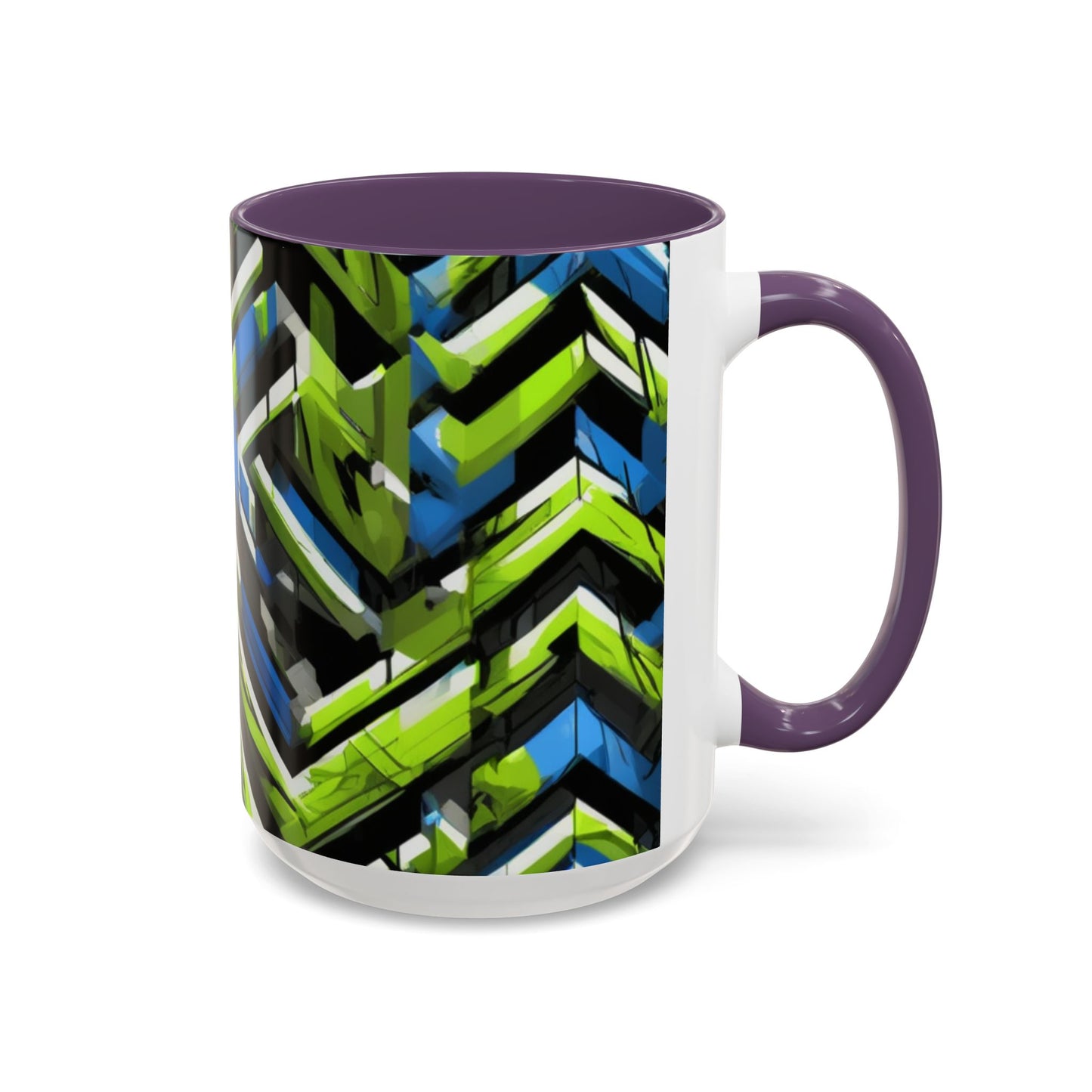 boostlete-rise-grind-pattern-chevron-isometric-0195 — Accent Mug 11oz/15oz