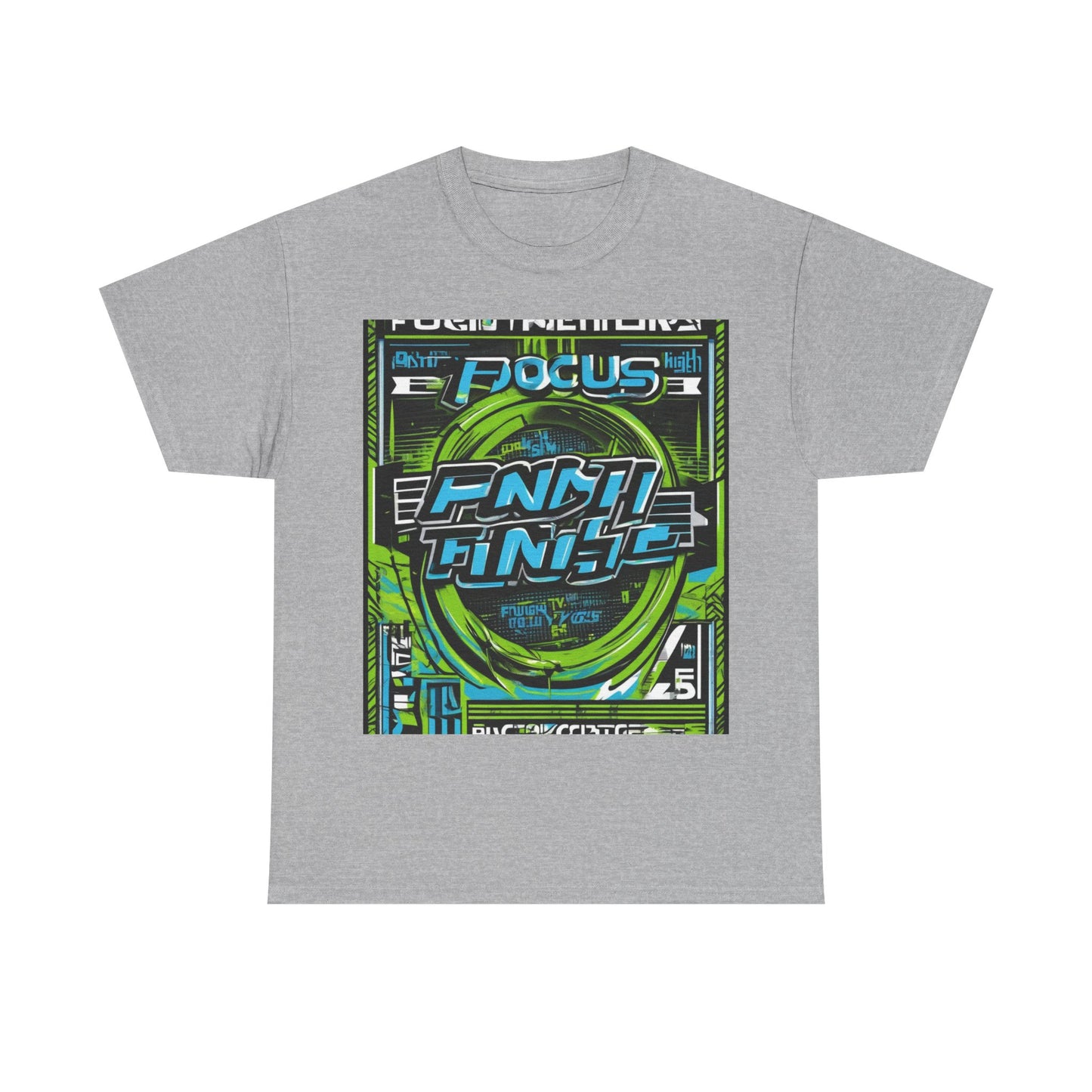 boostlete-iron-intent-type-focus-finish-big-retro-0177 — Unisex Heavy Cotton Tee (Gildan 5000)