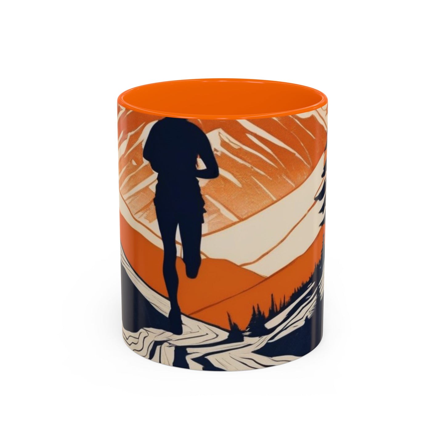 boostlete-iron-intent-scene-trail-glitch-badge-0100 — Accent Mug 11oz/15oz