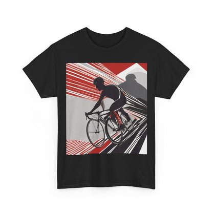 boostlete-boost-mode-scene-cyclist-speed-geometric-0208 — Unisex Heavy Cotton Tee (Gildan 5000)