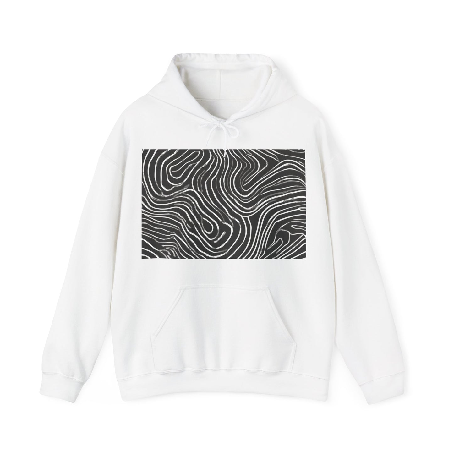 boostlete-field-day-pattern-topographic-badge-0307 — Unisex Heavy Blend Hooded Sweatshirt (Gildan)